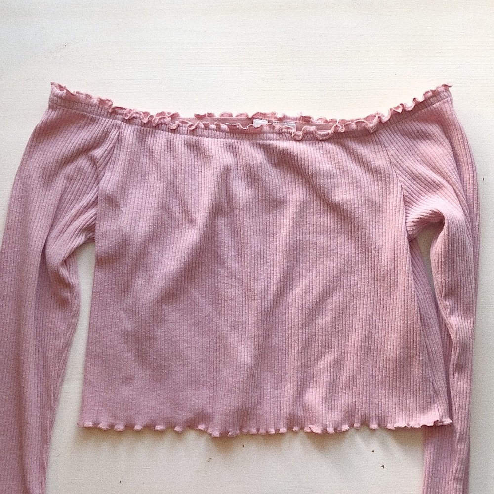 Off the shoulder crop top